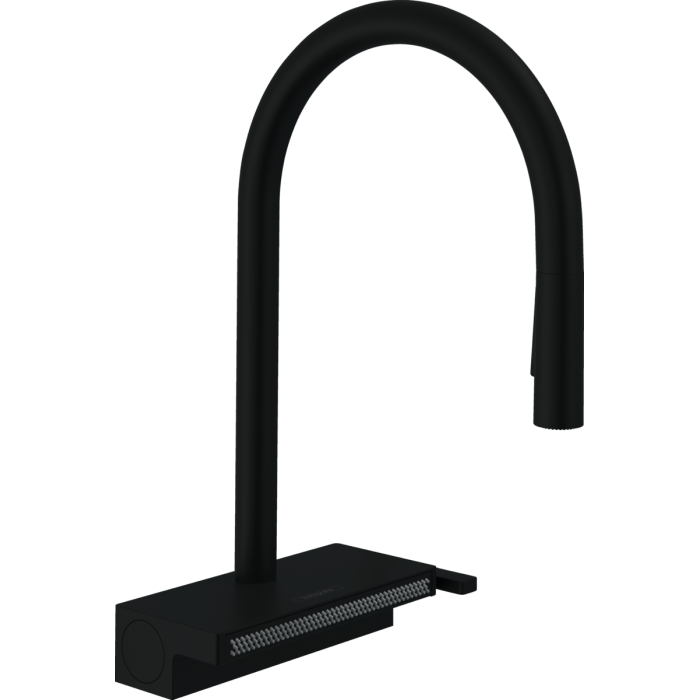 Смесител за кухня Hansgrohe Aquno Select M81-H170, Matt Black, pull-out spray, 3jet, sBox Смесител за кухня Hansgrohe Aquno Select M81-H170, Matt Black, pull-out spray, 3jet, sBox - Смесители