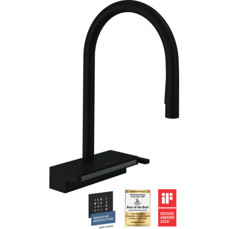 Смесител за кухня Hansgrohe Aquno Select M81-H170, Matt Black, pull-out spray, 3jet, sBox