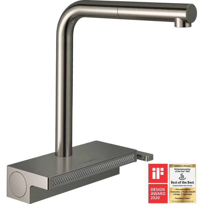 Смесител за кухня Hansgrohe Aquno Select M81-H250, Stainless Steel Finish, pull-out spray, 2jet, sBox Смесител за кухня Hansgrohe Aquno Select M81-H250, Stainless Steel Finish, pull-out spray, 2jet, sBox - Смесители