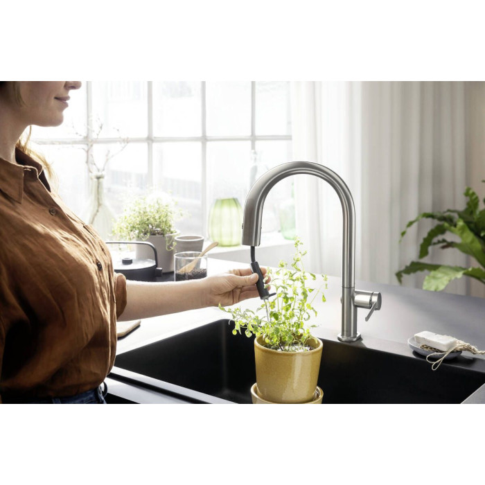 Смесител за кухня Hansgrohe Aqittura M91-H210, pull-out, chrome Смесител за кухня Hansgrohe Aqittura M91-H210, pull-out, chrome - Смесители