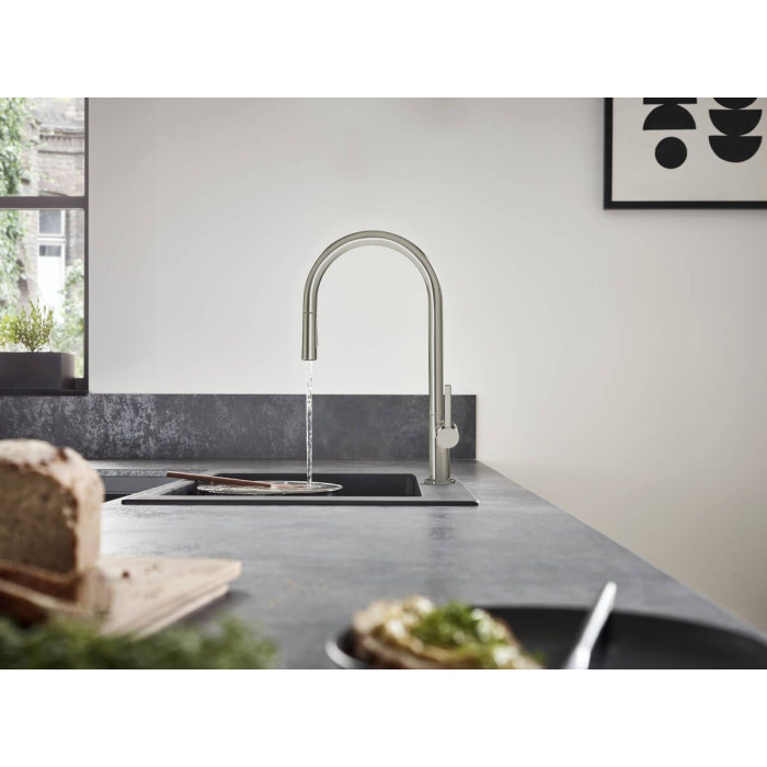 Смесител за кухня hansgrohe MS54-H210, 2jet, pull-out spray, sBox Смесител за кухня hansgrohe MS54-H210, 2jet, pull-out spray, sBox - Смесители