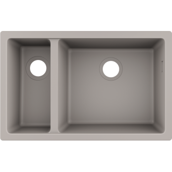 Кухненска мивка за монтаж под плот hansgrohe S510-U635-Concretegrey