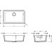 Кухненска мивка за монтаж под плот hansgrohe S510-U660-Concretegrey