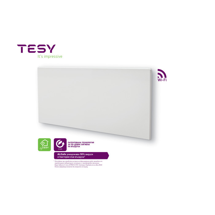 Тesy FinEco Cloud с функция AirSafe (CN 06) - CN 06 100 EА CLOUD AS W Тesy FinEco Cloud с функция AirSafe (CN 06) - CN 06 100 EА CLOUD AS W - Електрически панелни конвектори