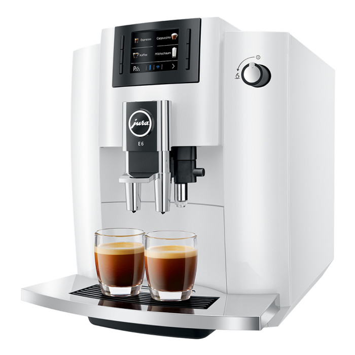 Кафемашина JURA E6 Piano White (EC) 15438 Кафемашина JURA E6 Piano White (EC) 15438 - Кафеавтомати