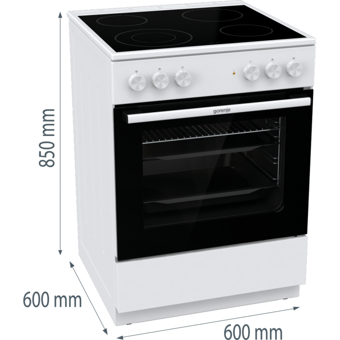 ГОТВАРСКА ПЕЧКА GORENJE GEC6A41WC ГОТВАРСКА ПЕЧКА GORENJE GEC6A41WC - Стъклокерамични печки