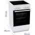 ГОТВАРСКА ПЕЧКА GORENJE GEC5A61WG ГОТВАРСКА ПЕЧКА GORENJE GEC5A61WG - Стъклокерамични печки