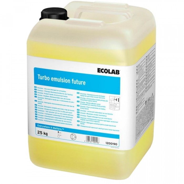 Ecolab Turbo Emulsion Future емулсия за пране на всички видове тъкани - Грижа за хигиената