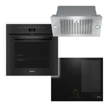 Комплект Miele Фурна H7464BP + Плот KM7466FL + Абсорбатор DA2360