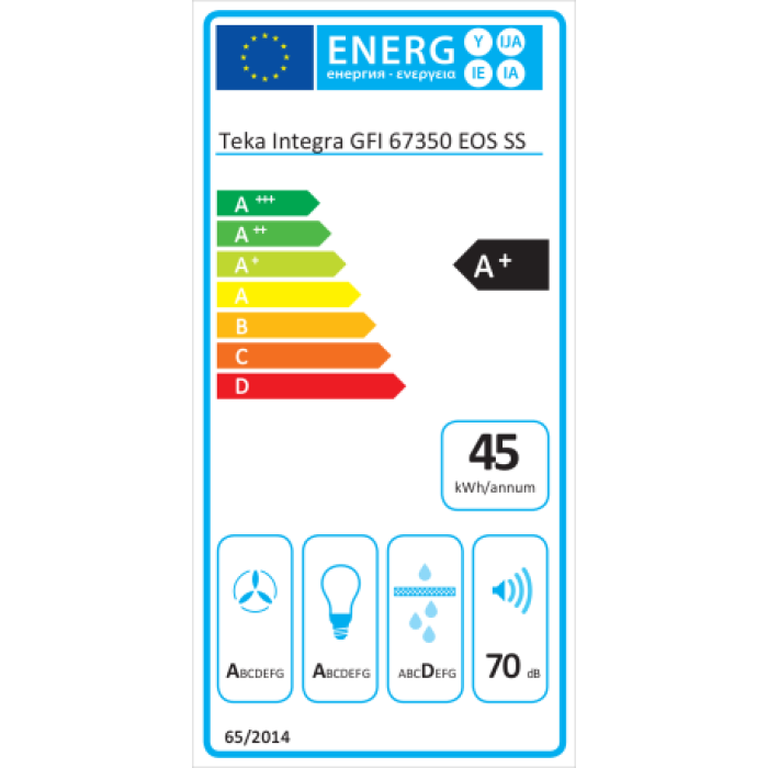 Абсорбатор за пълно вграждане Teka INTEGRA GFI 67350 EOS Абсорбатор за пълно вграждане Teka INTEGRA GFI 67350 EOS - Аспиратори за вграждане