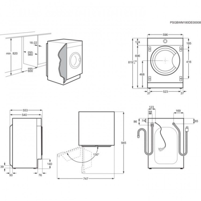 Пералня за вграждане Electrolux EWN7F447WI Пералня за вграждане Electrolux EWN7F447WI - Уреди за вграждане