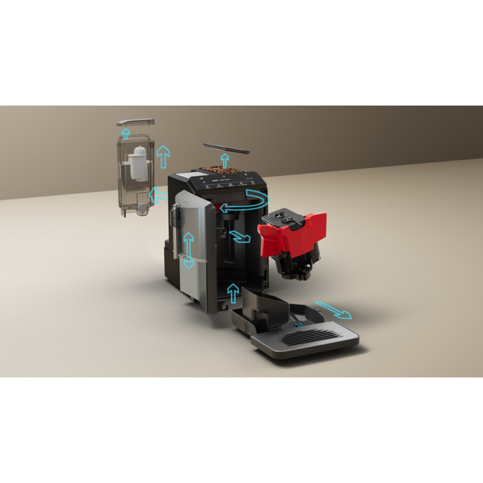 Кафеавтомат Siemens TF305E04 - EQ300 Diamond titanium Кафеавтомат Siemens TF305E04 - EQ300 Diamond titanium - Малки домакински уреди