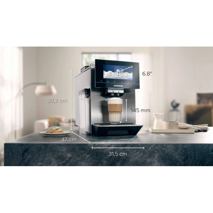 Кафеавтомат Siemens TQ907R03 - EQ900, Неръждаема стомана Кафеавтомат Siemens TQ907R03 - EQ900, Неръждаема стомана - Малки домакински уреди