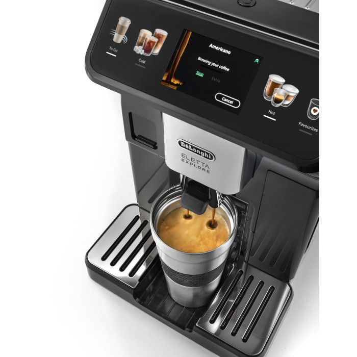Кафеавтомат DELONGHI ELETTA ЕXPLORE ECAM450.65.G Кафеавтомат DELONGHI ELETTA ЕXPLORE ECAM450.65.G - Малки домакински уреди