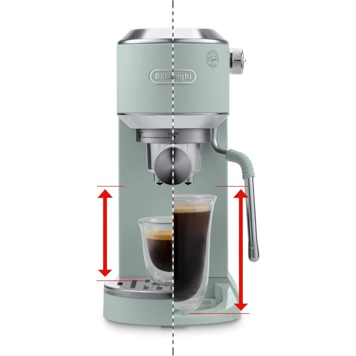 Кафемашина DeLonghi Dedica Duo EC890.GR Кафемашина DeLonghi Dedica Duo EC890.GR - Малки домакински уреди