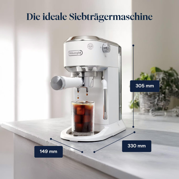 Кафемашина DeLonghi Dedica Duo EC890.GR Кафемашина DeLonghi Dedica Duo EC890.GR - Малки домакински уреди