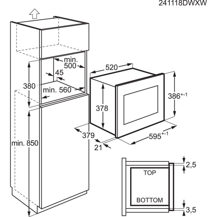 Микровълнова за вграждане AEG OS5GM251EB Микровълнова за вграждане AEG OS5GM251EB - Уреди за вграждане
