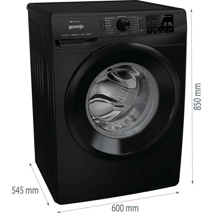 Свободностояща перална машина Gorenje WPNEI84A1SW/B - 8 кг, 1400 обр./мин. Свободностояща перална машина Gorenje WPNEI84A1SW/B - 8 кг, 1400 обр./мин. - Перални