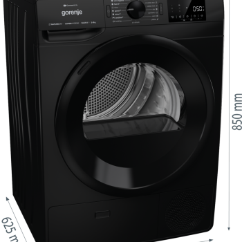 Свободностояща сушилна машина с термопомпа Gorenje DPNE82GNLWIFI/B - 8 кг - Сушилни