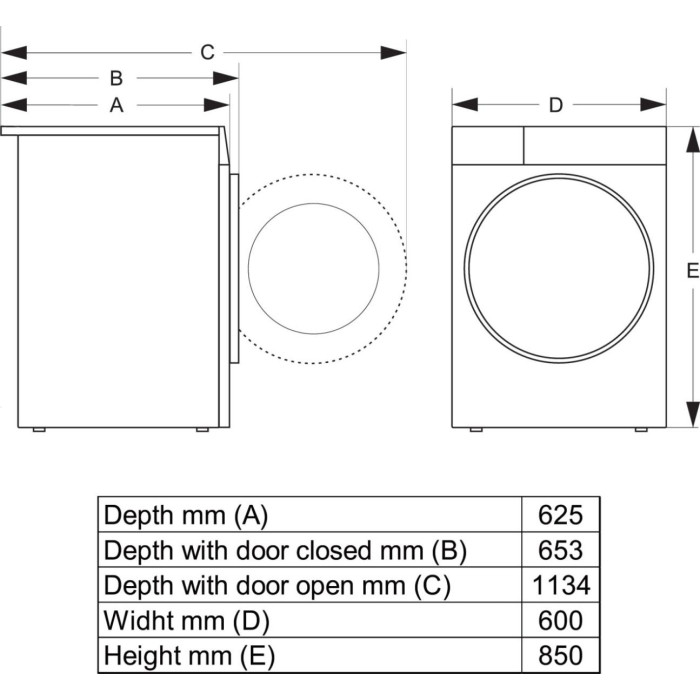 Свободностояща сушилна машина с термопомпа Gorenje DPNE82GNLWIFI/B - 8 кг - Сушилни