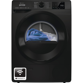 Свободностояща сушилна машина с термопомпа Gorenje DPNE82GNLWIFI/B - 8 кг - Сушилни
