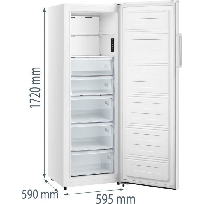 Свободностоящ вертикален фризер Gorenje FN617EEW5 - Фризери