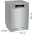 Свободностояща съдомиялна Gorenje GS643C90X - 60 см - Съдомиялни