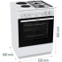 Комбинирана печка Gorenje GK6B41WF - 60 см - Комбинирани печки