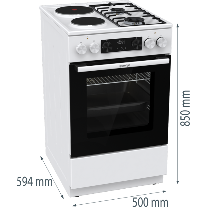 Комбинирана печка Gorenje GK5C64WF - 50 см - Комбинирани печки