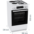 Комбинирана печка Gorenje GK5C64WF - 50 см - Комбинирани печки