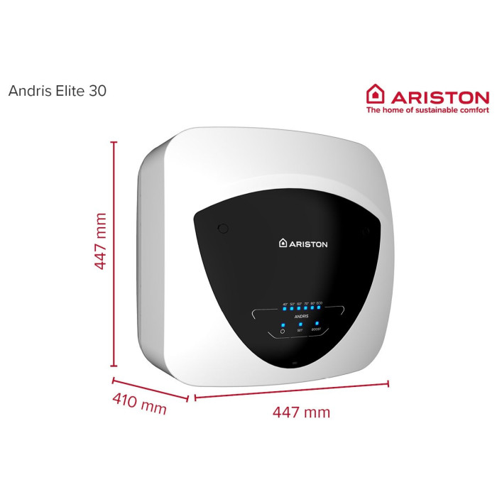 Малолитражен бойлер Ariston Andris ELITE 10/5 EU, 10л. – монтаж над мивка Малолитражен бойлер Ariston Andris ELITE 10/5 EU, 10л. – монтаж над мивка - Бойлери