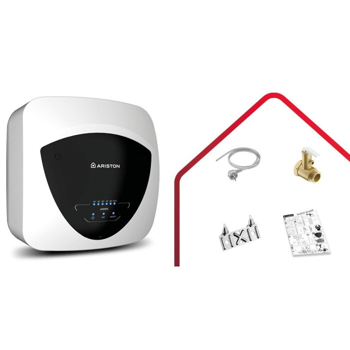 Малолитражен бойлер Ariston Andris ELITE 10/5 EU, 10л. – монтаж над мивка Малолитражен бойлер Ariston Andris ELITE 10/5 EU, 10л. – монтаж над мивка - Бойлери