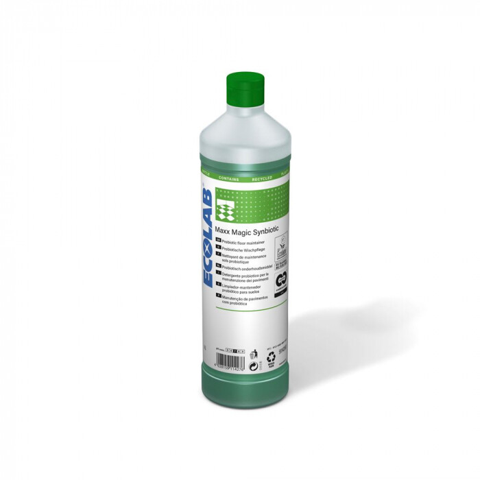 Синбиотичен препарат за почистване на подове ECOLAB MAXX MAGIC SYNBIOTIC 1L. Синбиотичен препарат за почистване на подове ECOLAB MAXX MAGIC SYNBIOTIC 1L. - Грижа за хигиената
