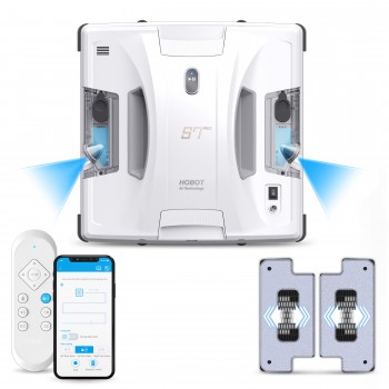 Робот за миене на прозорци с 2 вибриращи мопа и автоматично пръскане Hobot S7 PRO