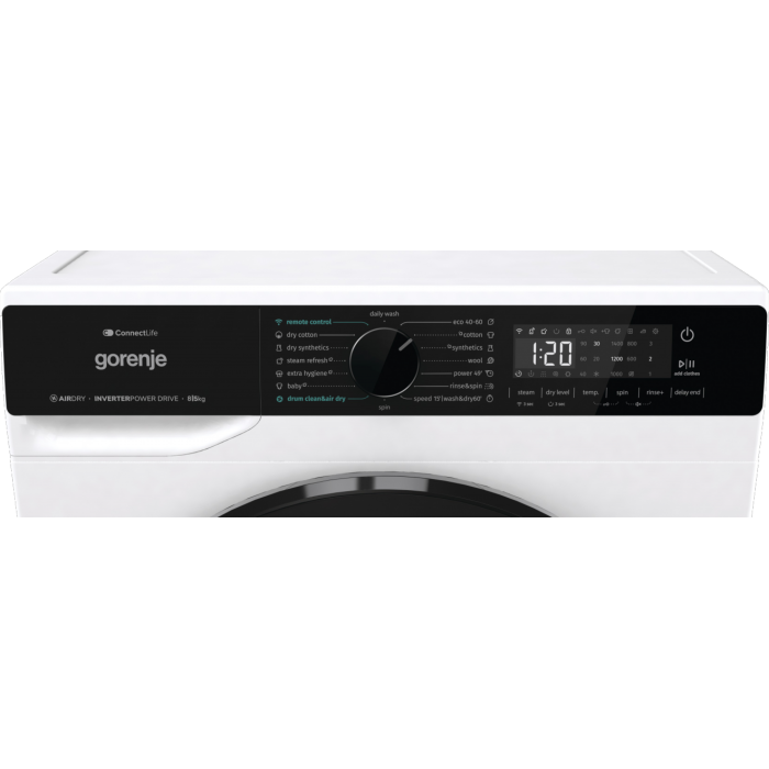 Свободностояща комбинирана пералня със сушилня Gorenje WD2PA854ADW Свободностояща комбинирана пералня със сушилня Gorenje WD2PA854ADW - Перални със сушилни