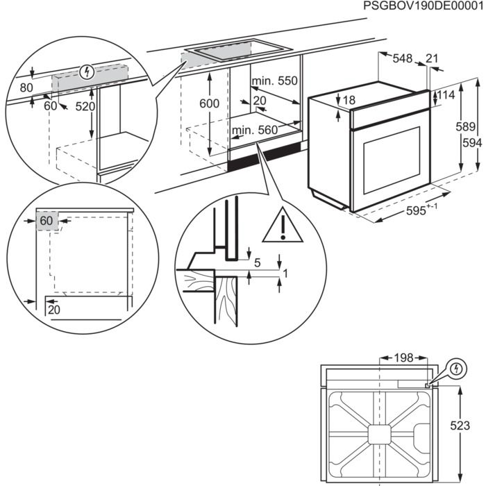 Фурна Electrolux EOF7H36H Фурна Electrolux EOF7H36H - Уреди за вграждане