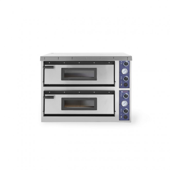 Професионална фурна за пица XL Plus 44 Inox 2 камери 12000 W температурен диапазон 50?C до 500?C Hendi 2x 720x720x(H)140 mm