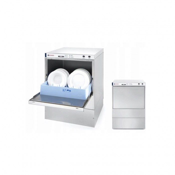 Професионална съдомиялна K 50 50 x 50 електромеханично управление 6600 W Hendi Inox 570x600(+370)x(H)830 mm