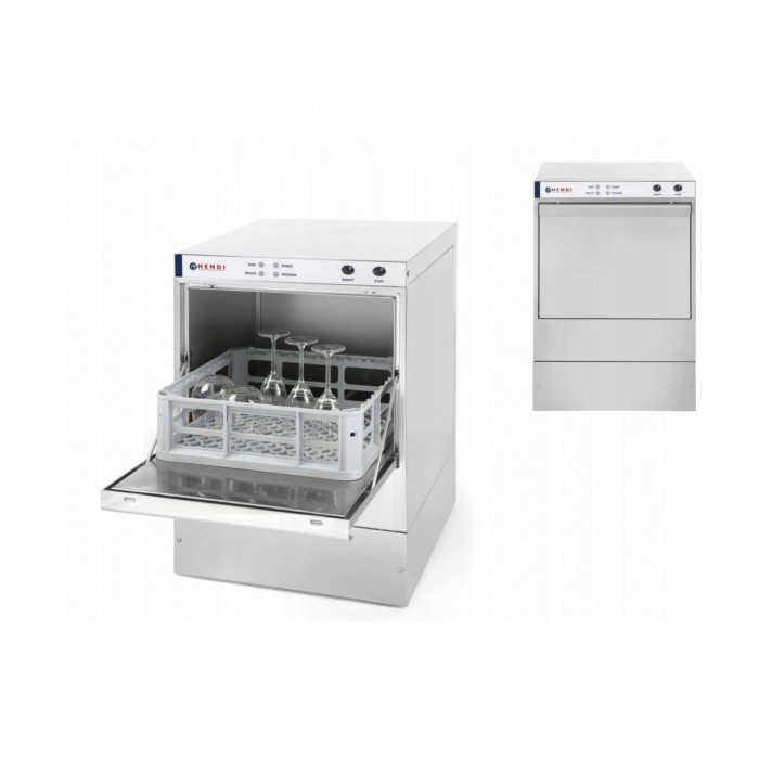 Професионална машина за миене на чаши с изпускателна помпа K40 Hendi 230 W 470x510(+325)x(H)710 mm