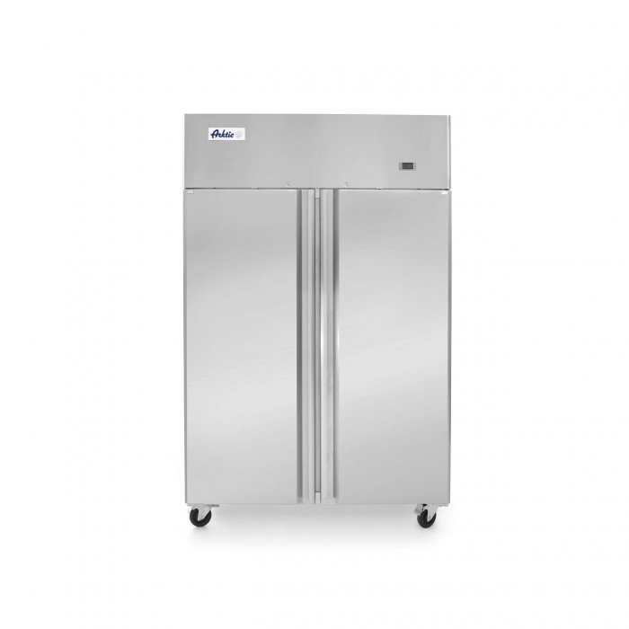Професионален хладилник Hendi Profi Line с 2 врати 900 L 1200x740x(H)1950 mm неръждаема стомана -2?/8?C 400 W 6 рафта 525x530mm включени, енергиен клас C