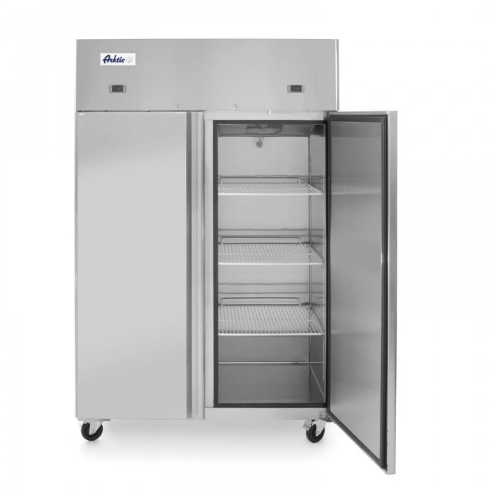 Hendi Profi Line професионален хладилник и фризер с 2 врати 420+420 L 1200x745x(H)1950 mm неръждаема стомана -2/+8°C, -17˚/-22˚C 700 W 3 рафта 510x525 mm включени Hendi Profi Line професионален хладилник и фризер с 2 врати 420+420 L 1200x745x(H)1950 mm неръждаема стомана -2/+8°C, -17˚/-22˚C 700 W 3 рафта 510x525 mm включени