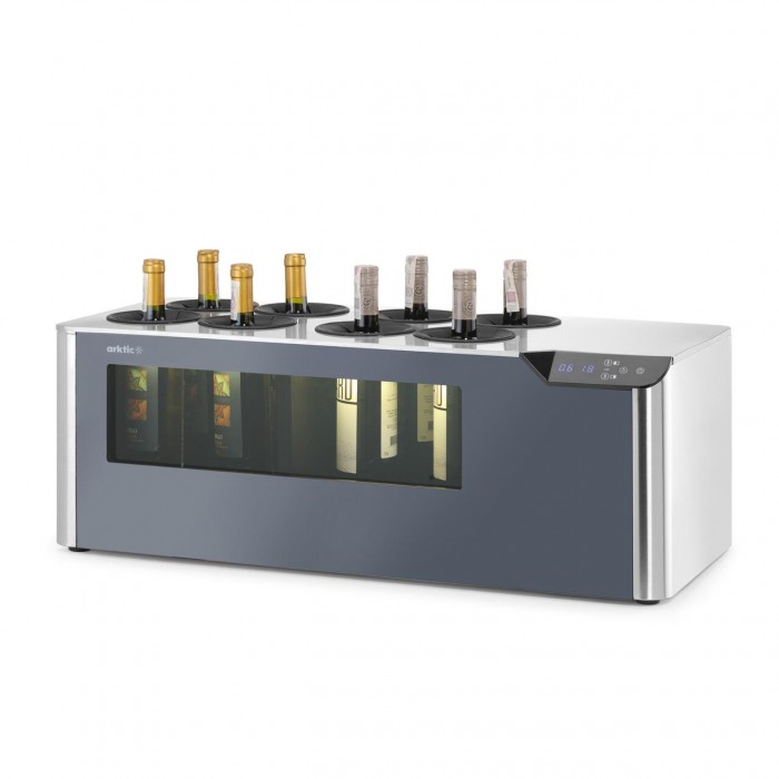 Охладител за вино за плот, 2-зонен Cellar, Arktic, черно, 220-240В/60Вт, 800x350x(H)293мм Охладител за вино за плот, 2-зонен Cellar, Arktic, черно, 220-240В/60Вт, 800x350x(H)293мм
