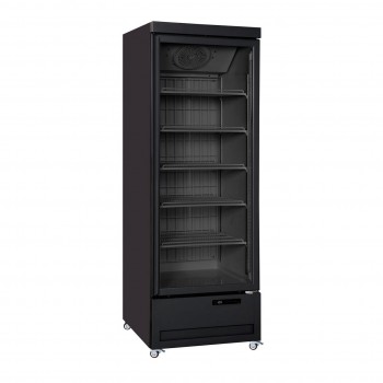 Вертикална хладилна витрина, Arktic, 288L, Черен, 230V/610W, 680x740x(H)2023mm
