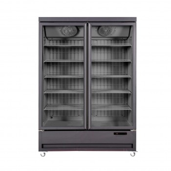 Вертикална хладилна витрина, Arktic, 655L, Черен, 230V/880W, 1370x740x(H)2023mm