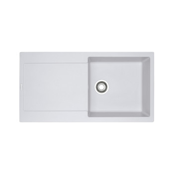 Гранитна мивка INSET MRG 611-97 3 1/2" WWK REV Mwhite - Мивки