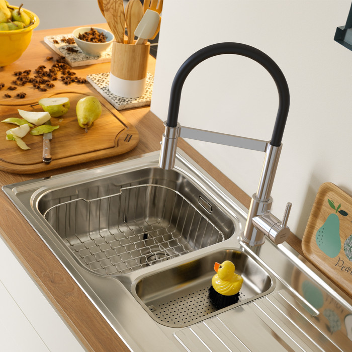 Смесител Lina Semi pro dual jet HP CHR/BK - Смесители