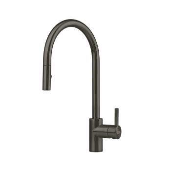 Смесител Tap Eos Neo Pull down spray, PVD, side lever, high pressure, stainless steel, anthracite - Смесители