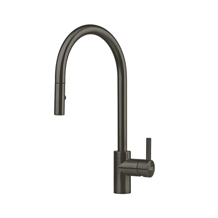 Смесител Tap Eos Neo Pull down spray, PVD, side lever, high pressure, stainless steel, anthracite - Смесители