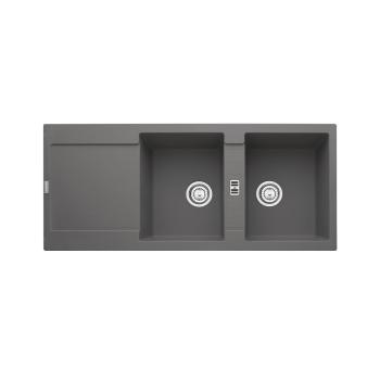 Гранитна мивка INSET MRG 621 3 1/2" WWK WOF M-Stonegrey - Мивки