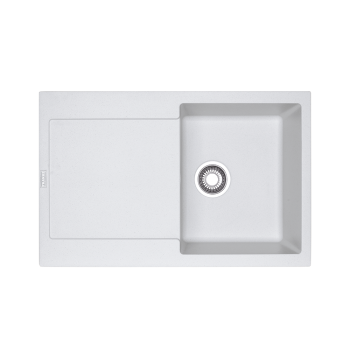 Гранитна мивка INSET MRG 611-78 3 1/2" WWK REV Mwhite - Мивки
